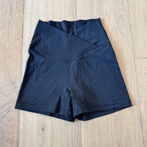 Aerie Black Shortie Bike Shorts 3”